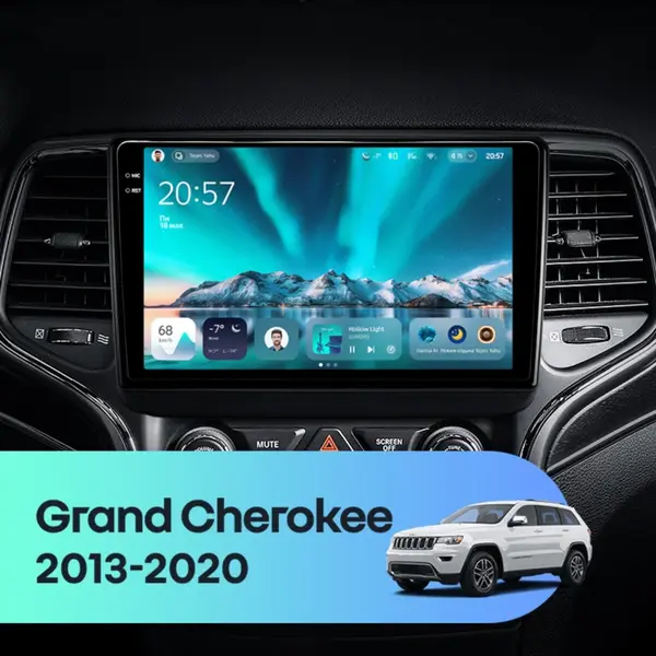 Navigatie Auto Teyes CC4 Jeep Grand Cherokee 2 2013-2020 6+64GB 9.5" QLED Octa-core 2.7Ghz, Android 4G Bluetooth 5.1 DSP