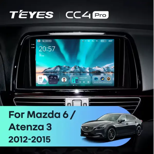 Navigatie Auto Teyes CC4 Mazda 6 2012-2017 6+128GB 9.5" QLED Octa-core 2.7Ghz, Android 4G Bluetooth 5.1 DSP