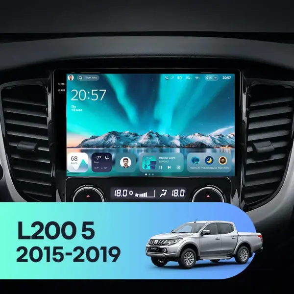 Navigatie Auto Teyes CC4 Mitsubishi L200 5 2015-2019 6+64GB 9.5" QLED Octa-core 2.7Ghz, Android 4G Bluetooth 5.1 DSP