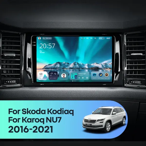 Navigatie Auto Teyes CC4 Skoda Kodiaq 2017-2021 6+64GB 9.5" QLED Octa-core 2.7Ghz, Android 4G Bluetooth 5.1 DSP