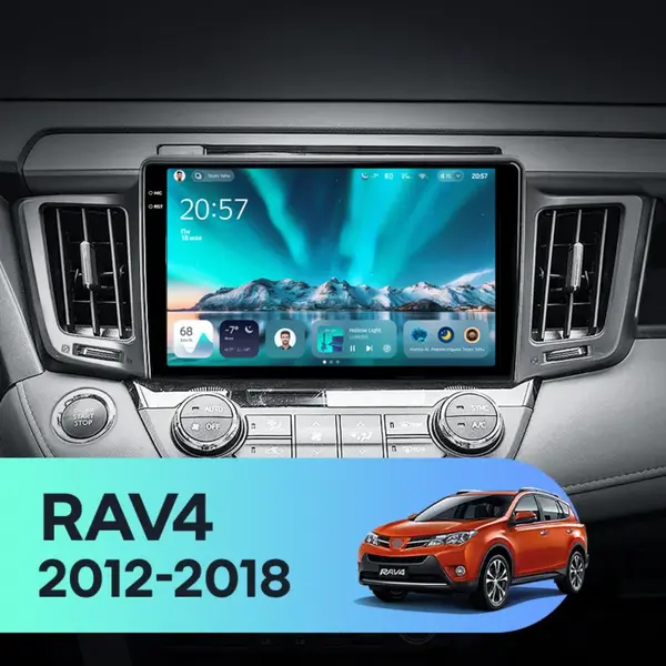 Navigatie Auto Teyes CC4 Toyota RAV4 XA40 2012-2018 6+64GB 10.36" QLED Octa-core 2.7Ghz, Android 4G Bluetooth 5.1 DSP