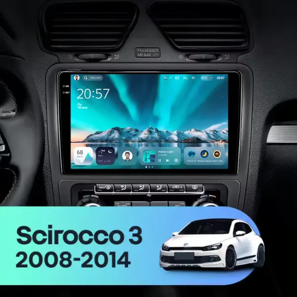 Navigatie Auto Teyes CC4 Volkswagen Scirocco 2008-2017 6+128GB 9.5" QLED Octa-core 2.7Ghz, Android 4G Bluetooth 5.1 DSP