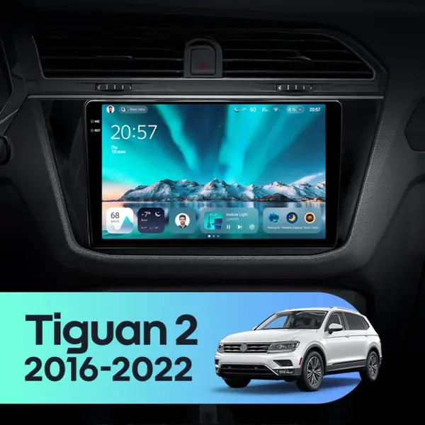 Navigatie Auto Teyes CC4 Volkswagen Tiguan 2 2016-2023 6+64GB 10.36" QLED Octa-core 2.7Ghz, Android 4G Bluetooth 5.1 DSP