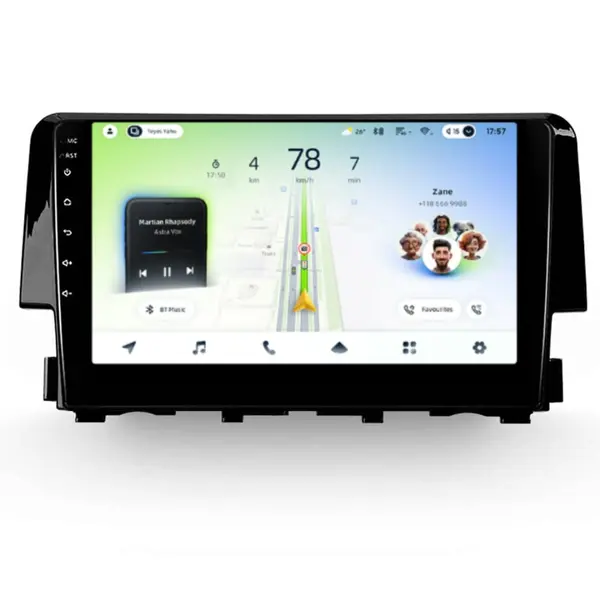 Navigatie Auto Teyes CC4L DTS Honda Civic 10 2015-2020 6+64GB 9" QLED Qualcomm 2Ghz, Android 4G Bluetooth 5.1 DSP