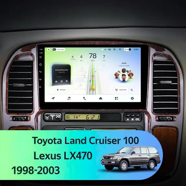 Navigatie Auto Teyes CC4L DTS Lexus LX 1998-2008 6+64GB 9" QLED Qualcomm 2Ghz, Android 4G Bluetooth 5.1 DSP