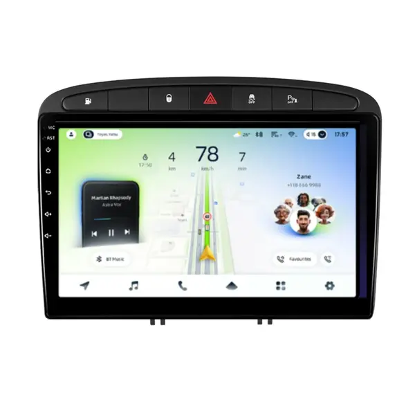 Navigatie Auto Teyes CC4L DTS Peugeot 308 2007-2015 6+64GB 9" QLED Qualcomm 2Ghz, Android 4G Bluetooth 5.1 DSP