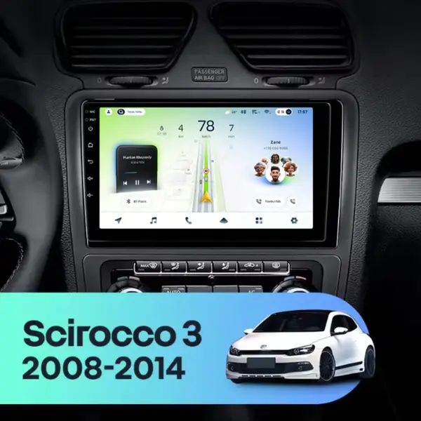 Navigatie Auto Teyes CC4L DTS Volkswagen Scirocco 2008-2017 6+64GB 9" QLED Qualcomm 2Ghz, Android 4G Bluetooth 5.1 DSP