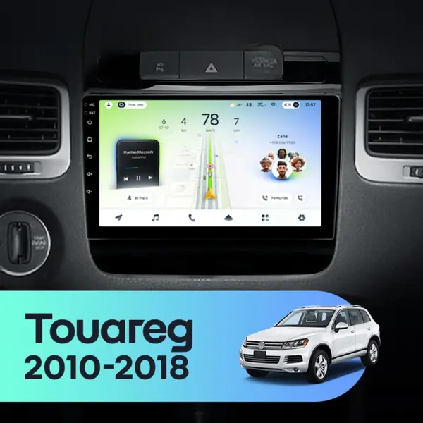 Navigatie Auto Teyes CC4L DTS Volkswagen Touareg 2 2010-2018 6+64GB 9" QLED Qualcomm 2Ghz, Android 4G Bluetooth 5.1 DSP