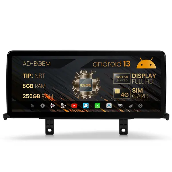 Navigatie BMW Seria 1 F20 F21 Seria 2 F23 (2011-2016), Varianta NBT, Android 13, BM-Octacore 8GB RAM + 256GB ROM, 12.3 Inch -