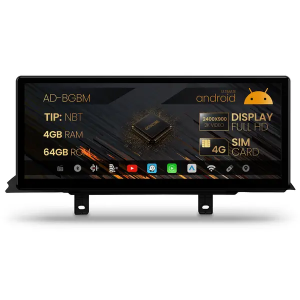 Navigatie BMW Seria 2 F22 F45 F46 (2013-2016), Varianta NBT, Android 13, BM-Octacore 4GB RAM + 64GB ROM, 12.3 Inch - AD-BGBM12004NB+AD-BGRKITBM016