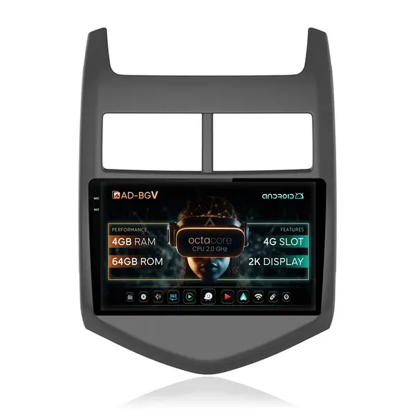 Navigatie Chevrolet Aveo 2 (2010-2015), Android, V-Octacore 4GB RAM + 64GB ROM, 9.5 Inch - AD-BGV9004+AD-BGRKIT239