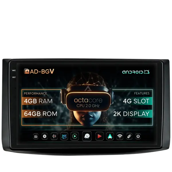 Navigatie Chevrolet Aveo (2006-2012), Android, V-Octacore 4GB RAM + 64GB ROM, 9.5 Inch - AD-BGV9004+AD-BGRKIT245