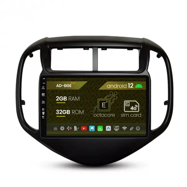Navigatie Chevrolet Aveo (2016-2021), Android 12, E-Octacore 2GB RAM + 32GB ROM, 9 Inch - AD-BGE9002+AD-BGRKIT230