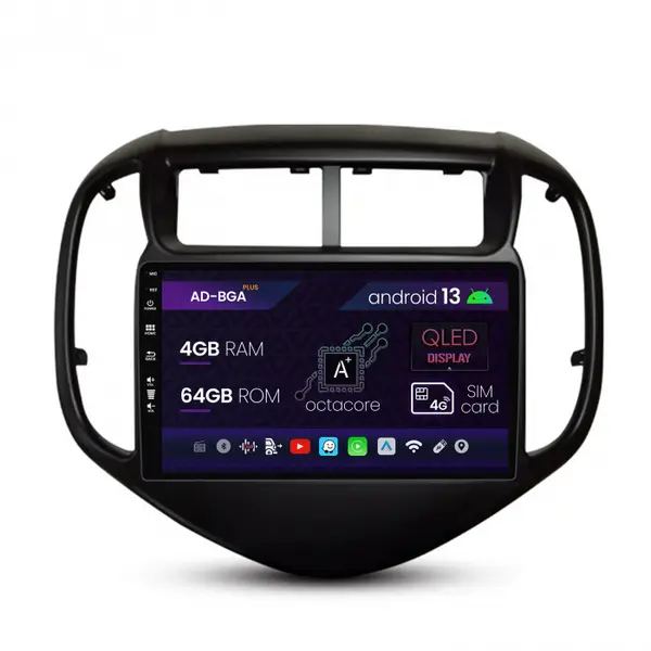 Navigatie Chevrolet Aveo (2016-2021), Android 13, A-Octacore 4GB RAM + 64GB ROM, 9 Inch - AD-BGA9004+AD-BGRKIT230