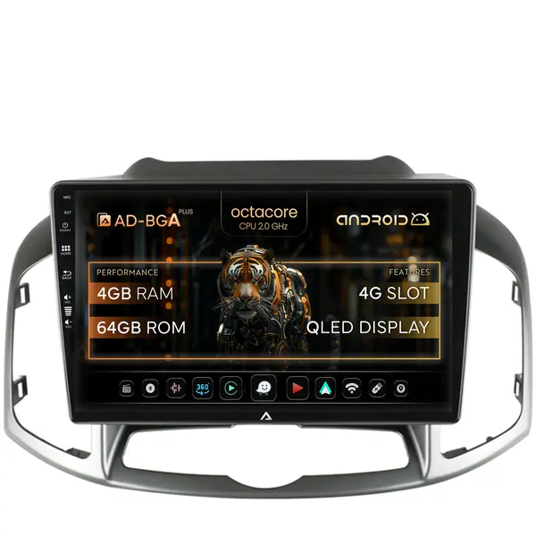 Navigatie Chevrolet Captiva (2011-2018), Android, A-Octacore 4GB RAM + 64GB ROM, 10.1 Inch - AD-BGA10004+AD-BGRKIT247