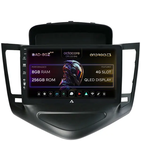 Navigatie Chevrolet Cruze (2008-2014), Android, Z-Octacore 8GB RAM + 256GB ROM, 9 Inch - AD-BGZ9008+AD-BGRKIT237
