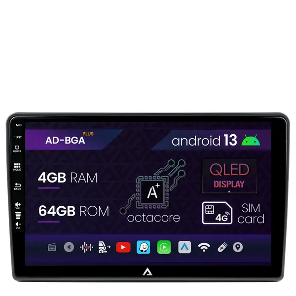 Navigatie Citroen Berlingo (2008-2019), Android, A-Octacore 4GB RAM + 64GB ROM, 9 Inch - AD-BGA9004+AD-BGR001UNI