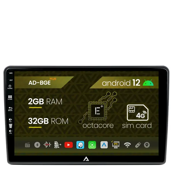 Navigatie Citroen Berlingo (2008-2019), Android, E-Octacore 2GB RAM + 32GB ROM, 9 Inch - AD-BGE9002+AD-BGR001UNI