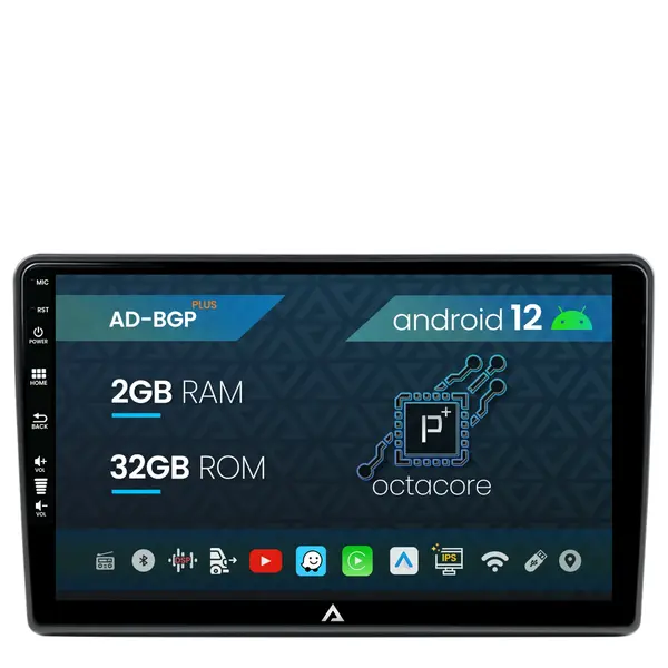 Navigatie Citroen Berlingo (2008-2019), Android, P-Octacore 2GB RAM + 32GB ROM, 9 Inch - AD-BGP9002+AD-BGR001UNI
