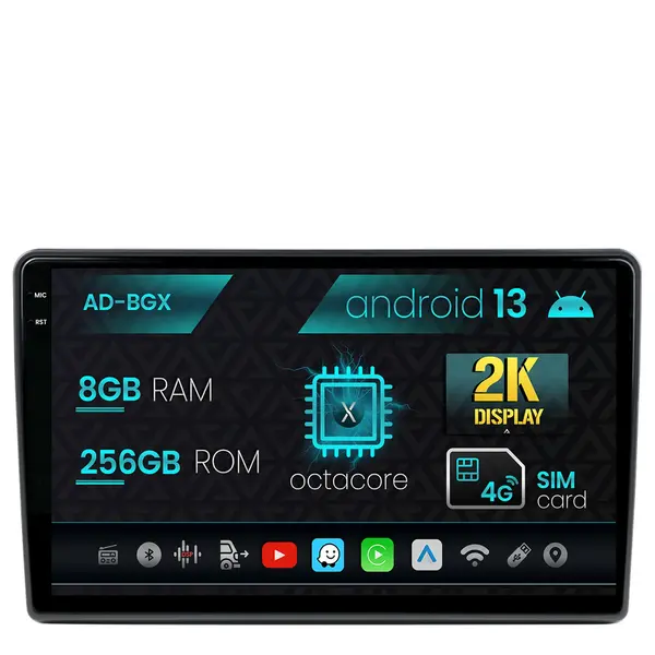 Navigatie Citroen Berlingo (2008-2019), Android, X-Octacore 8GB RAM + 256GB ROM, 9.5 Inch - AD-BGX9008+AD-BGR001UNI