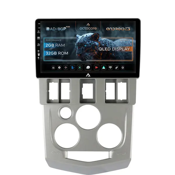 Navigatie Dacia Logan PH1 (2004-2009), Android, P-Octacore 2GB RAM + 32GB ROM, 9 Inch - AD-BGP9002+AD-BGRKIT368