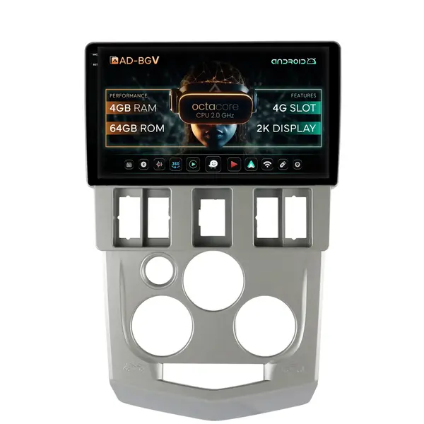 Navigatie Dacia Logan PH1 (2004-2009), Android, V-Octacore 4GB RAM + 64GB ROM, 9.5 Inch - AD-BGV9004+AD-BGRKIT368