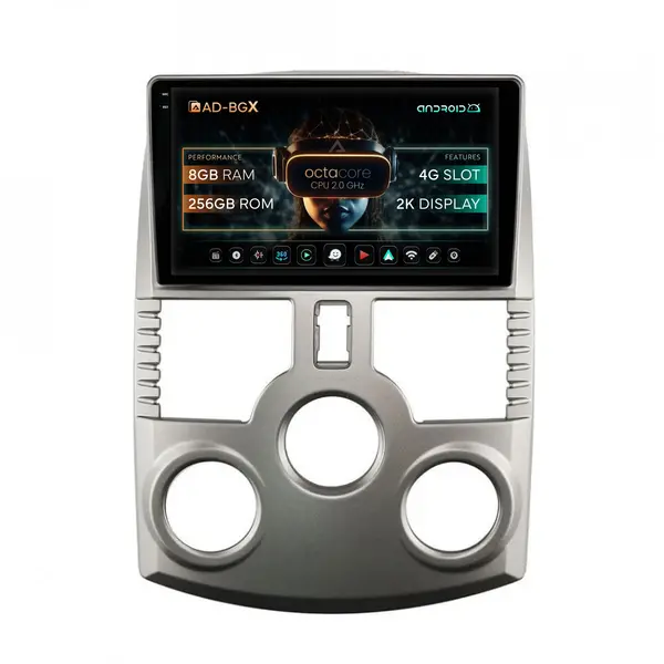 Navigatie Daihatsu Terios (2005+), Android, X-Octacore 8GB RAM + 256GB ROM, 9.5 Inch - AD-BGX9008+AD-BGRKIT109V3