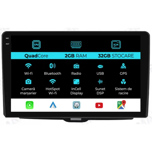 Navigatie Dedicata Alfa Romeo Giulietta (2010-2020), 9Inch, 2Gb Ram, 32Gb Stocare, Carplay