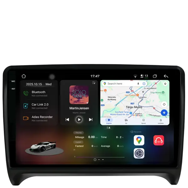 Navigatie Dedicata Audi TT (2006-2014), 2K, 12Gb Ram, 256Gb Stocare, Carplay