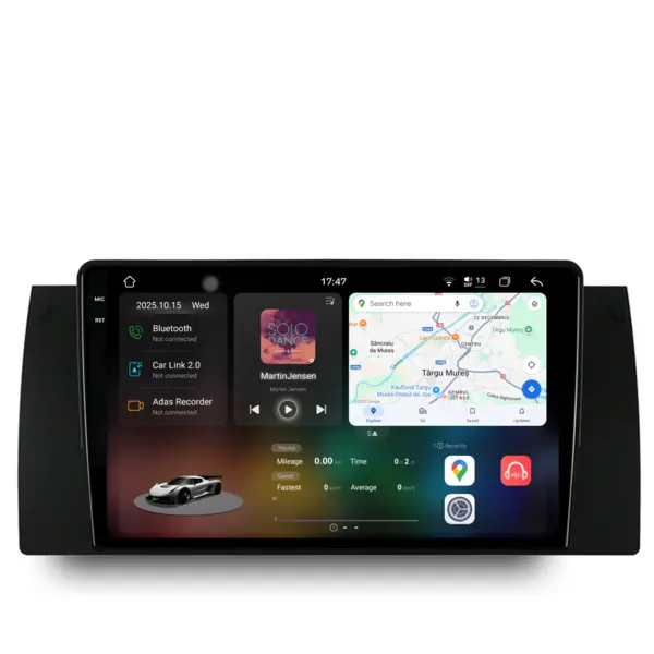 Navigatie Dedicata BMW Seria5 E39 X5 E53 (1995-2003), 2K, 12Gb Ram, 256Gb Stocare, Carplay