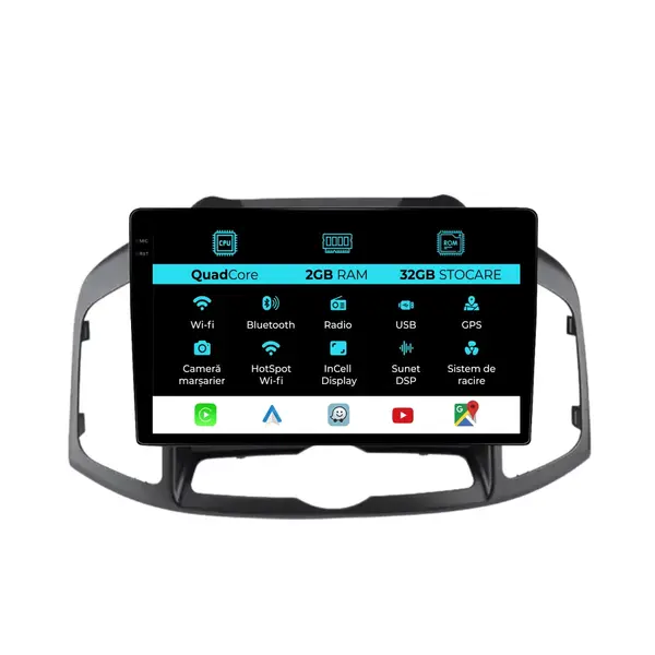 Navigatie Dedicata Chevrolet Captiva (2011-2016), 10Inch, 2Gb Ram, 32Gb Stocare, Carplay