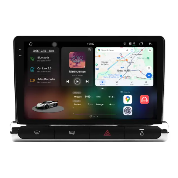 Navigatie Dedicata Citroen C3 Aircross (2017- 2023), 2K, 12Gb Ram, 256Gb Stocare, Android Auto, Carplay