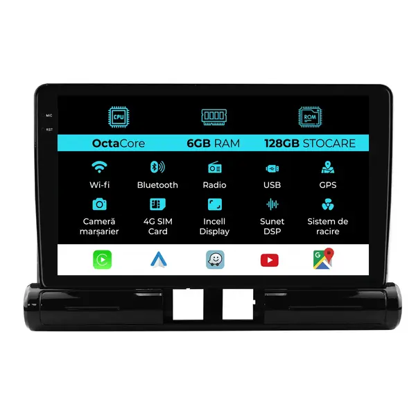 Navigatie Dedicata Citroen C3 Aircross I (2017-2023), 9Inch, 6Gb Ram, 128Gb Stocare, Carplay
