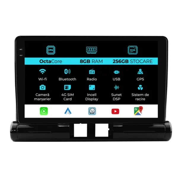 Navigatie Dedicata Citroen C3 Aircross I (2017-2023), 9Inch, 8Gb Ram, 256Gb Stocare, Carplay