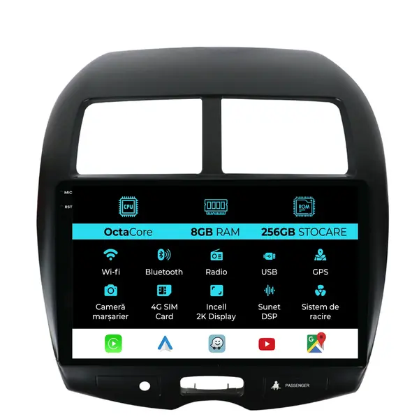 Navigatie Dedicata Citroen C4 AirCross (2012-2017), 2K, 8Gb Ram, 256Gb Stocare, Carplay