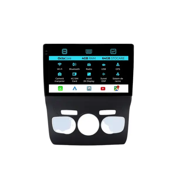 Navigatie Dedicata Citroen DS4 (2010-2018), 2K, 4Gb Ram, 64Gb Stocare, Carplay