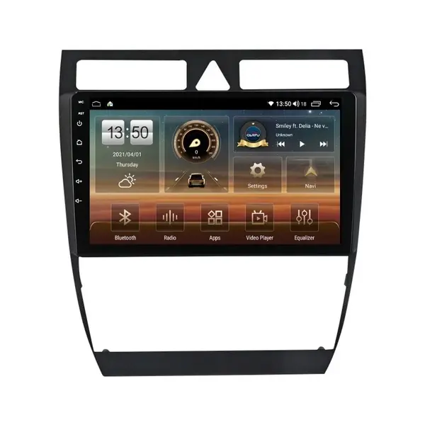 Navigatie dedicata cu Android Audi A6 (C5) 1997 - 2005, 4GB RAM, Radio GPS Dual Zone, Display HD QLED 9" Touchscreen, Internet Wi-Fi si slot SIM 4G, Bluetooth, MirrorLink, USB