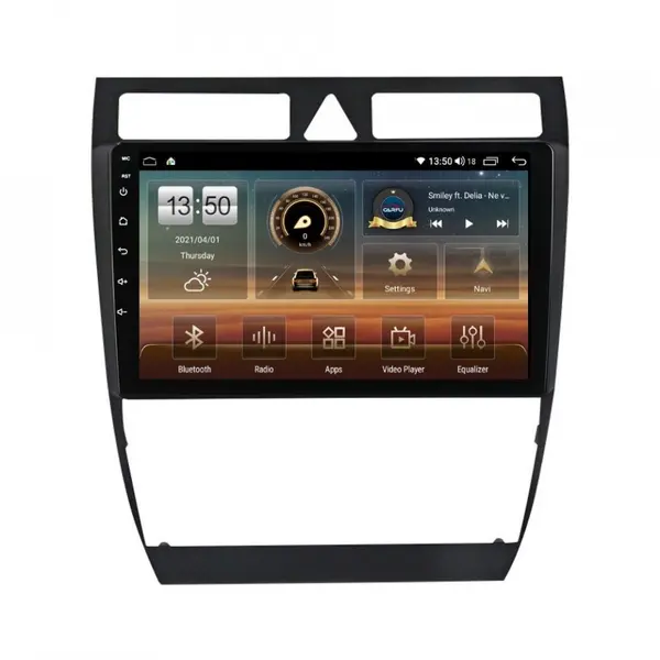 Navigatie dedicata cu Android Audi A6 (C5) 1997 - 2005, 8GB RAM, Radio GPS Dual Zone, Display HD QLED 9" Touchscreen, Internet Wi-Fi si slot SIM 4G, Bluetooth, MirrorLink, USB
