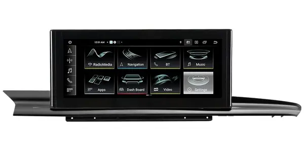Navigatie dedicata cu Android Audi A6 (C7) / A7 2010 - 2019 cu navigatie Mib2 MHI2, 6GB RAM, Radio GPS Dual Zone, Display QLED 12.3" Touchscreen, Internet Wi-Fi si slot SIM 4G, Bluetooth, MirrorLink, USB