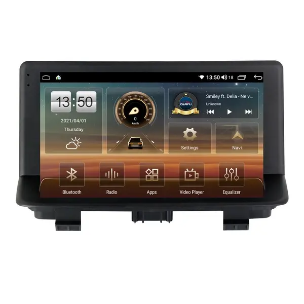 Navigatie dedicata cu Android Audi Q3 (8U) 2011 - 2020, 4GB RAM, Radio GPS Dual Zone, Display HD QLED 9" Touchscreen, Internet Wi-Fi si slot SIM 4G, Bluetooth, MirrorLink, USB