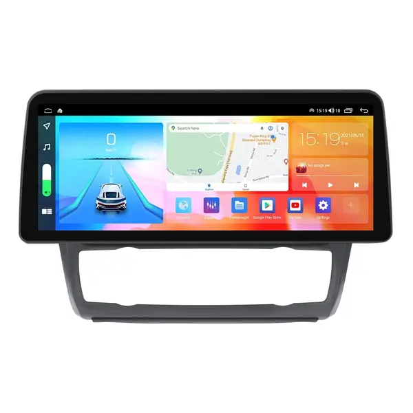 Navigatie dedicata cu Android BMW Seria 1 (E81 / E87) 2007 - 2013, clima automata, 8GB RAM, Radio GPS Dual Zone, Display QLED 12.3" Touchscreen, Internet Wi-Fi si slot SIM 4G, Bluetooth, MirrorLink, USB