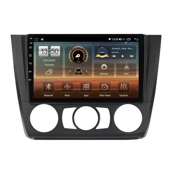 Navigatie dedicata cu Android BMW Seria 1 (E81 / E87) 2007 - 2013, clima manuala, 6GB RAM, Radio GPS Dual Zone, Display HD QLED 9" Touchscreen, Internet Wi-Fi si slot SIM 4G, Bluetooth, MirrorLink, USB