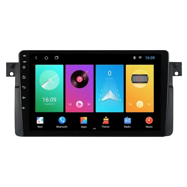 Navigatie dedicata cu Android BMW Seria 3 (E46) 1997 - 2005, 1GB RAM, Radio GPS Dual Zone, Display HD IPS 9" Touchscreen, Internet Wi-Fi, Bluetooth, MirrorLink, USB