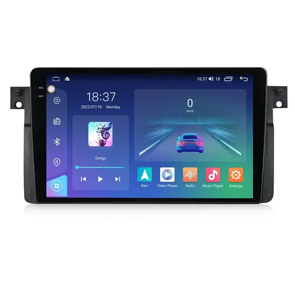 Navigatie dedicata cu Android BMW Seria 3 (E46) 1997 - 2005, 4GB RAM, Radio GPS Dual Zone, Display 2K QLED 9.5" Touchscreen, Internet Wi-Fi si slot SIM 4G, Bluetooth, MirrorLink, USB