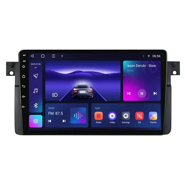 Navigatie dedicata cu Android BMW Seria 3 (E46) 1997 - 2005, 4GB RAM, Radio GPS Dual Zone, Display HD IPS 9" Touchscreen, Internet Wi-Fi, Bluetooth, MirrorLink, USB