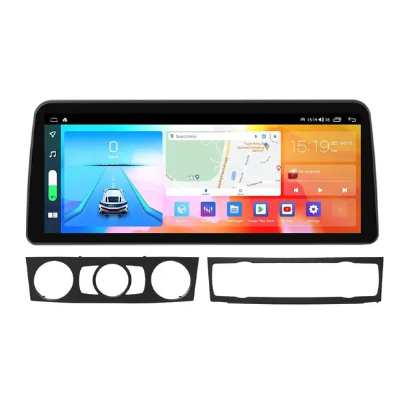 Navigatie dedicata cu Android BMW Seria 3 (E90) 2004 - 2013, 4GB RAM, Radio GPS Dual Zone, Display QLED 12.3" Touchscreen, Internet Wi-Fi si slot SIM 4G, Bluetooth, MirrorLink, USB