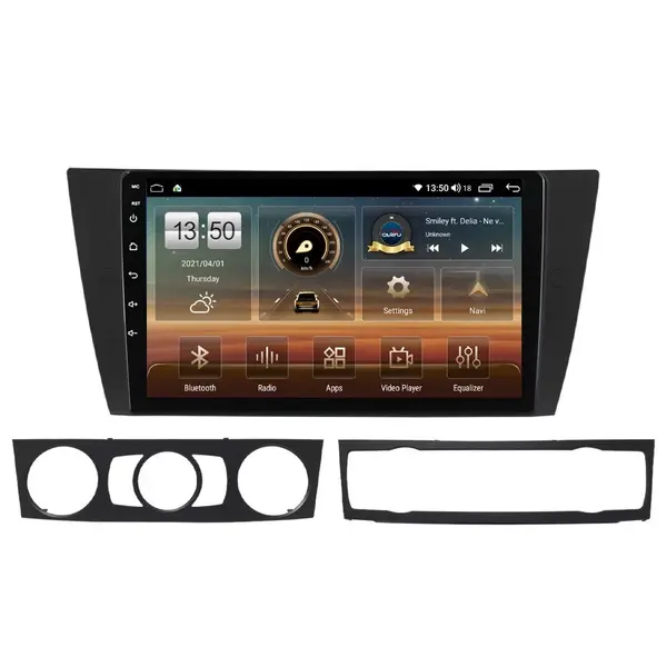 Navigatie dedicata cu Android BMW Seria 3 (E90) 2004 - 2013, 8GB RAM, Radio GPS Dual Zone, Display HD QLED 9" Touchscreen, Internet Wi-Fi si slot SIM 4G, Bluetooth, MirrorLink, USB