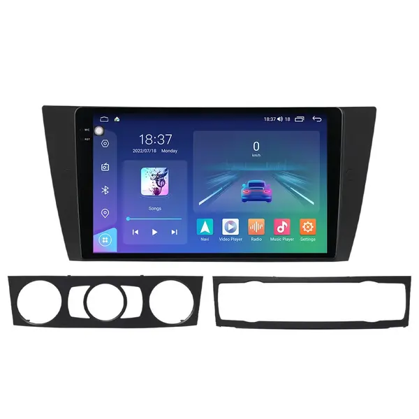 Navigatie dedicata cu Android BMW Seria 3 (E90) 2004 - 2013, 8GB RAM, Radio GPS Dual Zone, Display 2K QLED 9.5" Touchscreen, Internet Wi-Fi si slot SIM 4G, Bluetooth, MirrorLink, USB