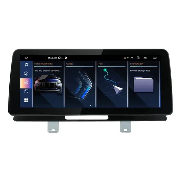 Navigatie dedicata cu Android BMW Seria 5 (G30) 2016 - 2020 cu navigatie NBT EVO, 6GB RAM, Radio GPS Dual Zone, Display QLED 12.3" Touchscreen, Internet Wi-Fi si slot SIM 4G, Bluetooth, MirrorLink, USB