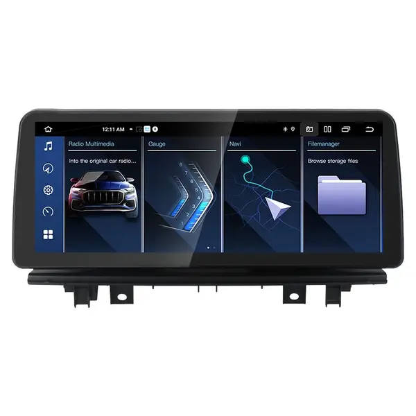 Navigatie dedicata cu Android BMW X1 (F48) 2015 - 2016 cu navigatie NBT, 6GB RAM, Radio GPS Dual Zone, Display QLED 12.3" Touchscreen, Internet Wi-Fi si slot SIM 4G, Bluetooth, MirrorLink, USB